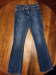 Seven 7 For All Mankind Jeans Rocker Boot Cut Blue Denim Size 6 K90 - Picture 1 of 11