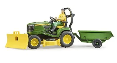 John Deere Zitmaaier met aanhanger - Photo 1/4