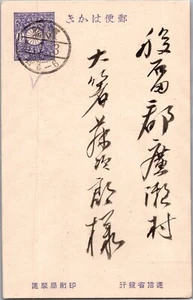 1915 - Antique Taisho Japan Postcard 1.5 1 1/2 Sen Blue - Happy New Year Army - Picture 1 of 3