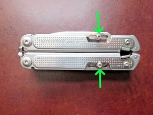 Leatherman FREE P2/P4/ARC/T2/T4 Thumb Stud Stainless Steel Knife Blade Opener 3x - Picture 1 of 21