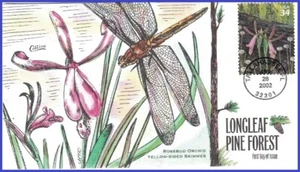 USA1 #3611b U/A COLLINS HAND PAINTED FDC   Pine Forest Rosebud Orchid - Picture 1 of 1