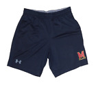 University Of Maryland Under Armor Heat Gear Women's Large Fitted Black Shorts
