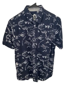Southern California Coast Hawaiian Style Button Up Shirt - Howe No. 65 - Medium  - Picture 1 of 8