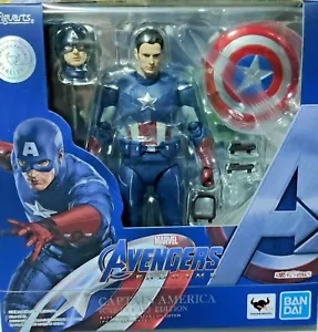 Marvel Avengers Endgame Capitán América Tapón Vs Bandai Tamashi S. H. Figuarts - Imagen 1 de 9