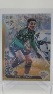 2023 MLS Topps Cromo Owen Wolff radiocontrol Derby Diamantes Oro Refractor /50 - Imagen 1 de 2