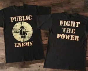 Public Enemy Fight The Power Short Sleeve Black All Size Unisex T-Shirt - Picture 1 of 7