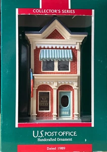 U.S. POST OFFICE Hallmark Ornament Nostalgic Houses and Shops #6 Series1989 - Picture 1 of 10