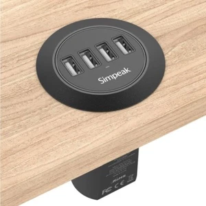 30W 4-portowe gniazdo USB do zabudowy USB gniazdo do zabudowy ładowarka USB hub biurko... - Zdjęcie 1 z 9