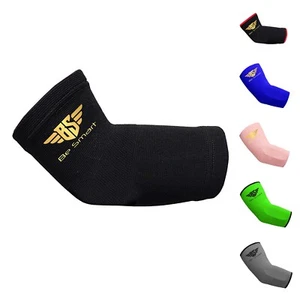 Elbow Brace Support Compression Sleeve Tennis Golfer Arthritis Pain Gym Easy Fit - Picture 1 of 8