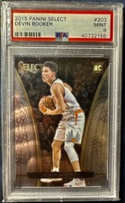 2015-16 Panini Select Devin Booker RC #203 PSA 9 Rookie - POP 44