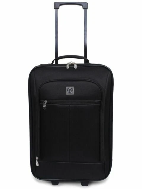 Protégé PG9717003016 18 Pilot Case Carry on Luggage - Black