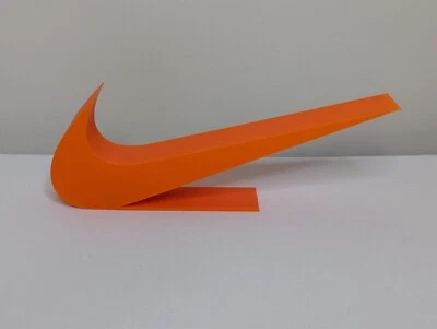 Nike Swoosh Tick ORANGE 20CM Sneaker Art Figurine Collector Sneakerhead 3d Print — 第 1/4 张图片