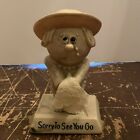 Vintage Sorry To See You Go Statue by R&W Berries 