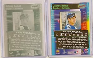 1/1 JOHNNY DAMON 1998 PACIFIC ONLINE CARD #337 DRUCKPLATTE KANSAS CITY ROYALS - Bild 1 von 2