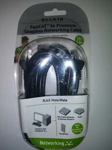 Belkin RJ-45 FastCAT 5e Premium Snagless Networking Cable; 14ft.Free Shipping - Picture 1 of 2