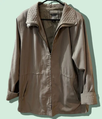 Chaqueta Domadora Climática Marrón Tostado Hombres 42 De Colección Cuello Alto Exterior PEQUEÑA LÁGRIMA Foto 1 de 4