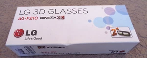 2X LG AG-F210 3D CINEMA GLASSES FOR TV OPEN BOX USED VGC - Picture 1 of 2