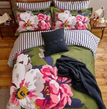 JOULES Bircham Bloom Green Superking Duvet Set. Cover & 2 Pillowcases.