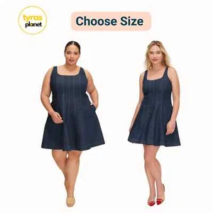 Talla 2 4 10 16 26 | Mini vestido de mezclilla con costuras para mujer - kate spade x Target - Imagen 1 de 6
