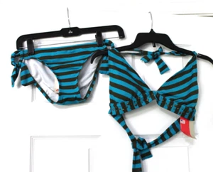 Set da bagno bikini Ella Moss MARRONE ACQUA nuovo con etichetta MEDIA top PICCOLO fondo - Foto 1 di 6
