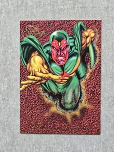 1994 Flair Marvel Annual Trading Cards Alternate Visions #103 Vision vs Avengers - Picture 1 of 2