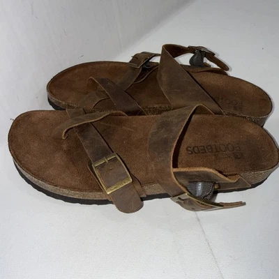 White Mountain Comfortable Gracie Leather Gorpcore Brown Boho Sandal Size 7M - Image 1 of 4
