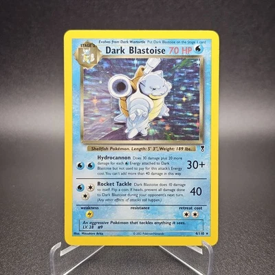 Pokemon Legendary Collection Dark Blastoise Holo Raro #4/110 10908 Foto 1 de 3
