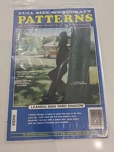 Leaning Man Shadow Pattern Winfield Full Size Woodcraft UNCUT NEW - Picture 1 of 2