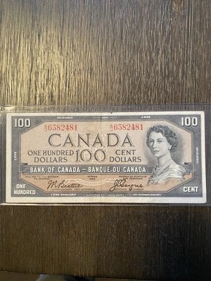 Купюра $100,00 1954 - Изображение 1 из 2