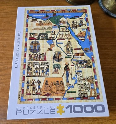 Eurographics Puzzle "Tourist Map of Egypt" 1000 Piece 19x26 - Image 1 of 3