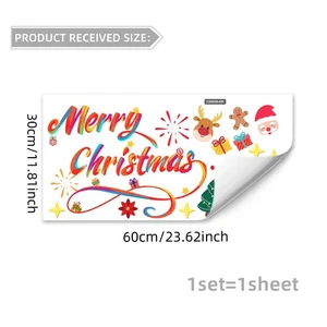 Christmas Wall Stickers for Windows and Walls with Simple Application Method - Picture 1 of 6