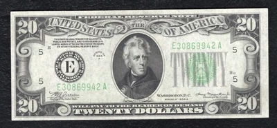 FR 2055-E 1934-A $20 FRN FEDERAL RESERVE NOTE RICHMOND, VA GEM UNCIRCULATED - Image 1 of 2