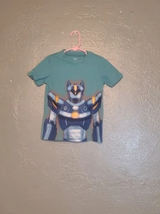 Carter's Boys Green Short Sleeve Tee Casual Comfort EUC Size 4 100% Cotton - Picture 1 of 8