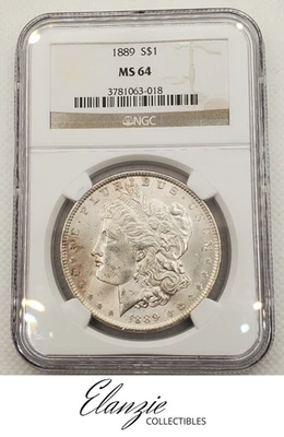 1889 Morgan Silver Dollar NGC MS64 - Image 1 of 4