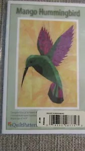 ""MANGO HUMMINGBIRD"" QUILT BLOCK PATTERN - JEWEL OF THE RAINFOREST - Picture 1 of 1