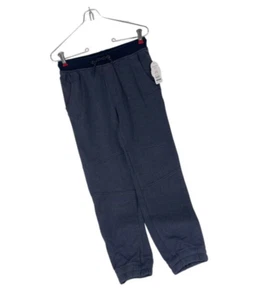 Wonder Nation Boys Jogger Pants Navy Blue Elastic Reinforced Knee SZ L 10-12 NWT - Picture 1 of 8