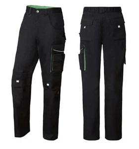 Mens Cargo Combat Work Trousers Elasticated Cordura Knee Pads Pockets Heavy Duty - Picture 1 of 8