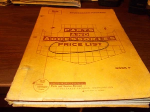 1960 Studebaker/Packard Parts and Accessories Price List Book - Picture 1 of 1