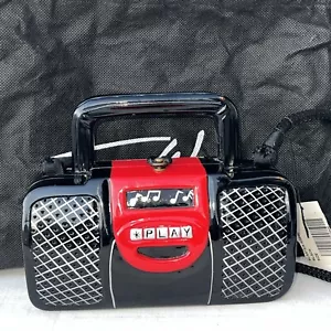 NWTS TIMMY WOODS BAG PURSE, BLASTER RADIO, Signed- VINTAGE - Picture 1 of 8