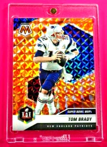 Prizm Tom Brady Patriots Legend Spectacular Orange Explosion Parallel Refractor - Picture 1 of 4