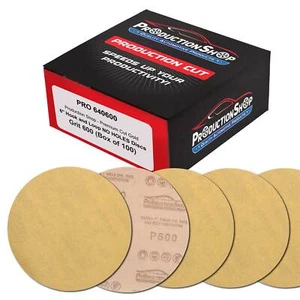 600 Grit 6" Sanding Discs, Box of 100 - Hook & Loop Abrasive Sandpaper - Bild 1 von 5