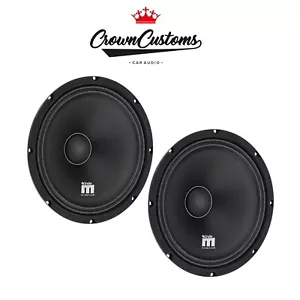 500W 10" PRO AUDIO MIDRANGE BASSFACE INDY M10/4 CAR AUDIO SPEAKERS PAIR 4OHMS - Picture 1 of 8