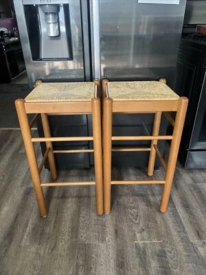 (2) Taburetes Hank Lowenstein sillas MCM Magistretti Rush Seat moderno años 70 29"" alto Foto 1 de 4