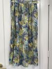 Sag Harbor Skirt Womens Medium Multicolor Floral Tropical Spring Elastic Pockets