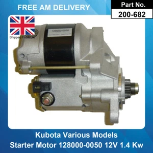 Starter Motor for KUBOTA D722 D902 D905 D922 D1105 D850 V1505 - Picture 1 of 5