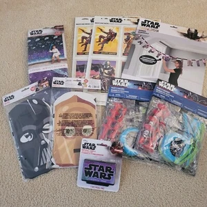 Lote de suministros para fiestas de Star Wars - 120+ piezas - Star Wars/Mandalorian/Darth Vader - Imagen 1 de 5