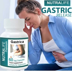 Geschwüre Magen natürlich 60 Kapseln Magengeschwüre Säurereflux Magenschmerzen 250mg - Bild 1 von 7