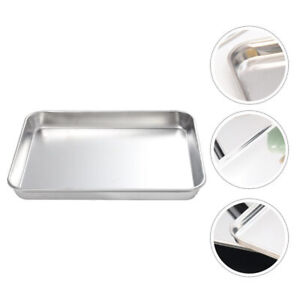 Versatile Metal Serving Tray with Drawer Storage - Ideal for Large Dishes