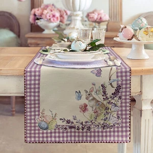 Couverture De Table Pasquale 45x140cm En Coton Gobelin Pâques Vingi Dis.2 6044 - Imagen 1 de 2