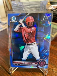2022 DENZER GUZMAN 1er Bowman Cromo Prospect Sapphire Edition #BCP-138 Angels - Imagen 1 de 2
